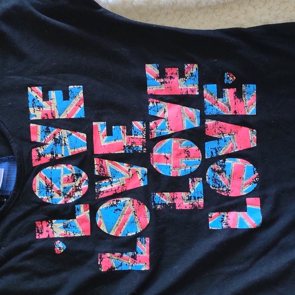 Union Jack Love Tshirt  size 14/16 - Picture 4 of 4